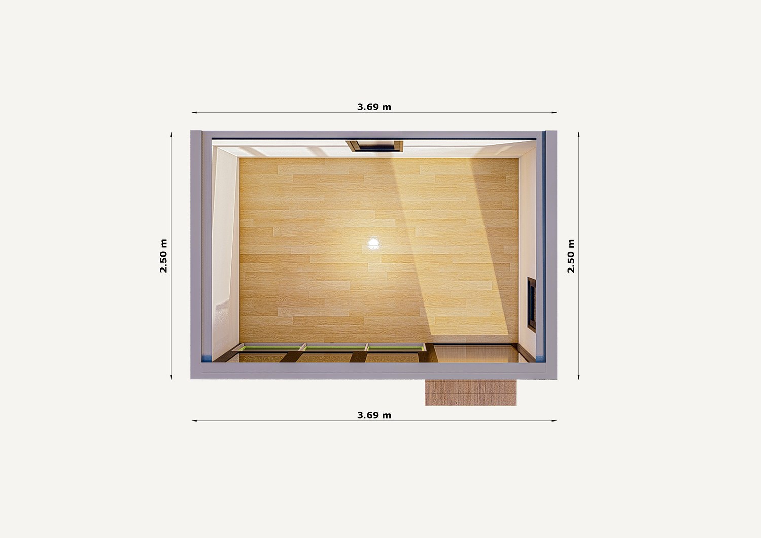 Cabin A floor plan
