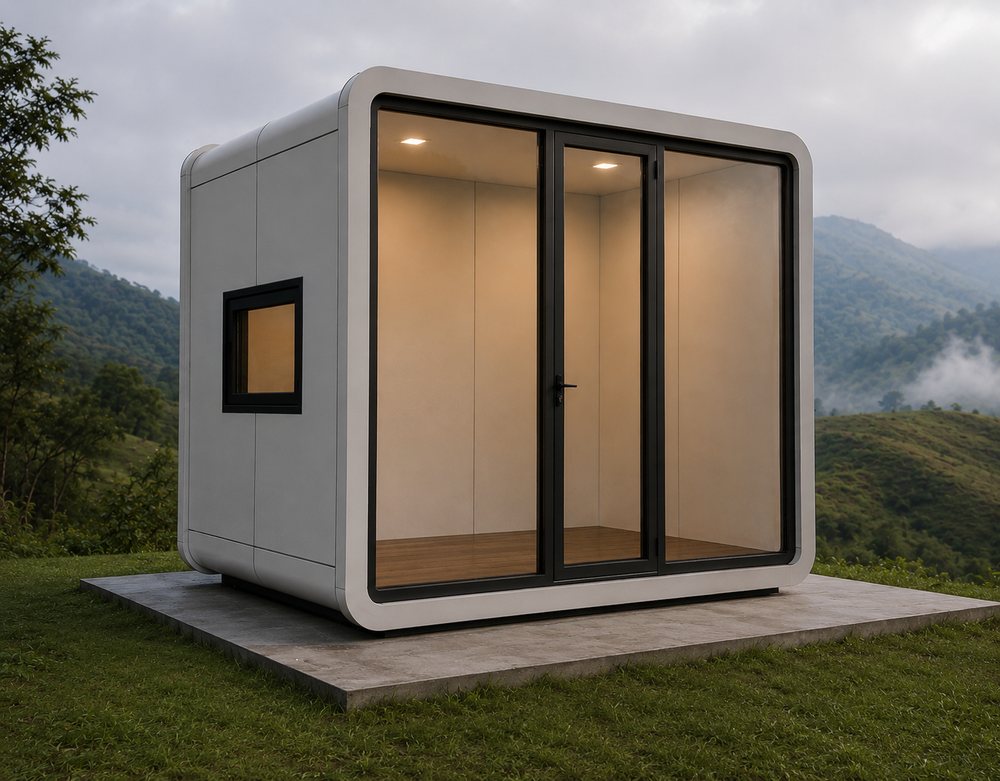 Cabin B in the garden