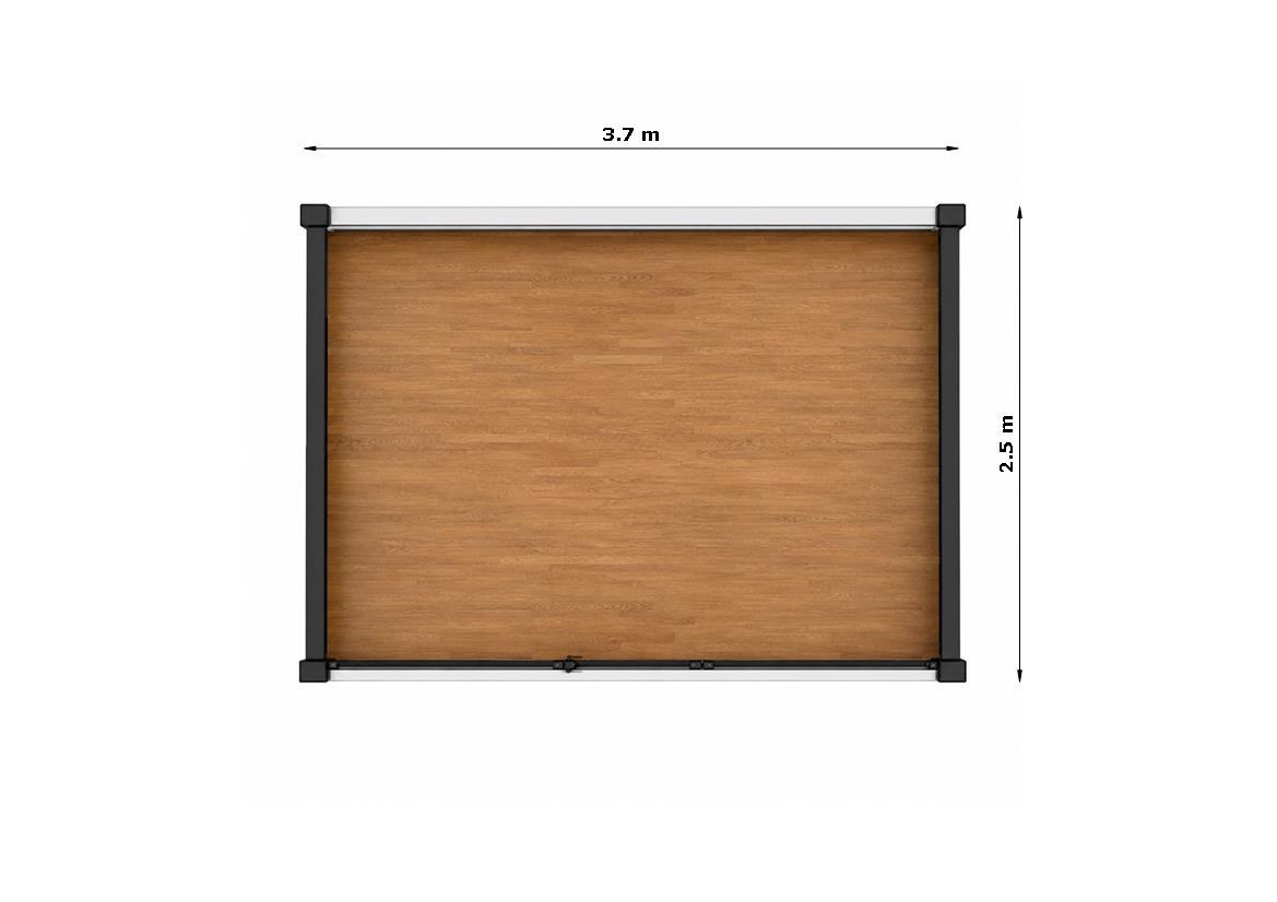 Cabin B floor plan