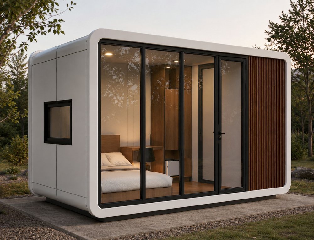 Cabin E in the garden