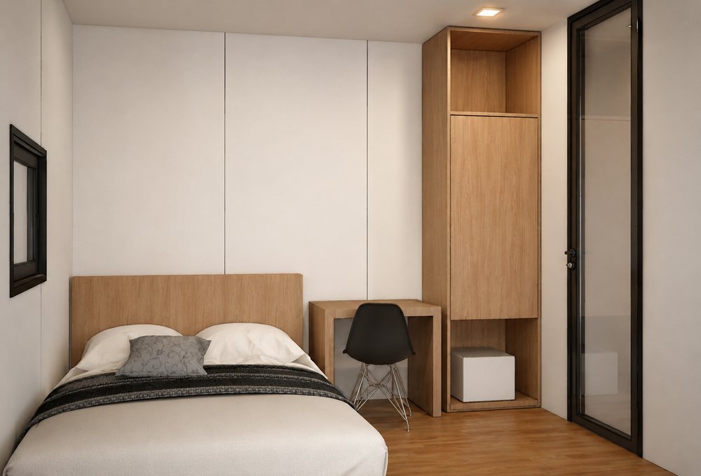 Cabin E interior