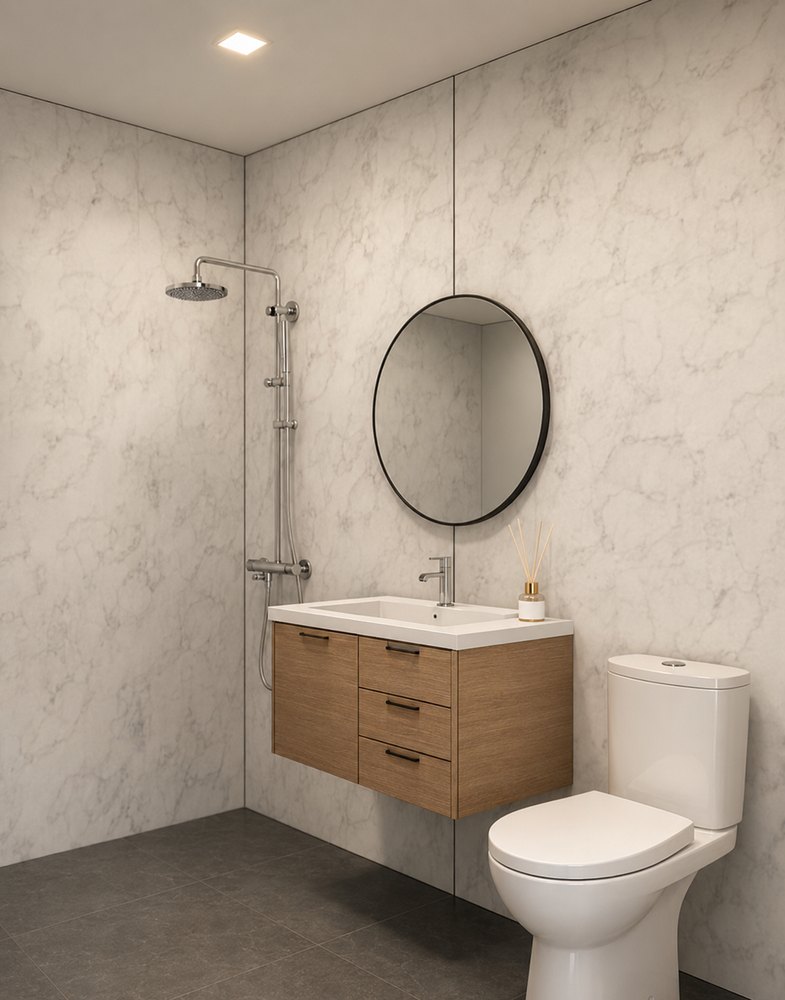 Cabin E bathroom